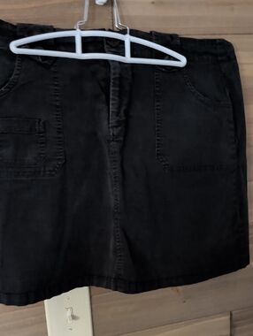 White Stag Stretch Black Denim Mini Skorts